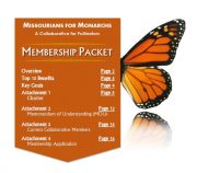 Download the Missourians for Monarchs Membership Packet
